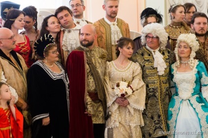 Esküvő a középkori stílusban a max és natalia, a ház a menyasszony