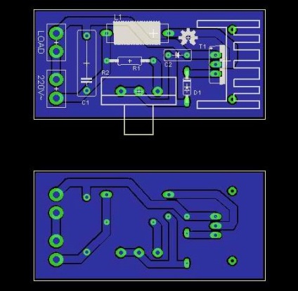 Diagrama unui dimmer al unei lămpi cu incandescență