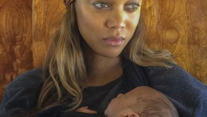 Tyra Banks ia arătat mai întâi fiul, un portofel de sex feminin