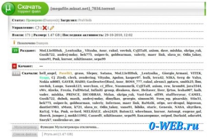 Tracker for dle xbtt - minden a weben