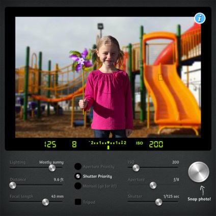 Fotózás tanítása - virtuális kamera