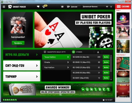Înregistrarea Unibet de poker, înregistrați-vă în pokerul unibet