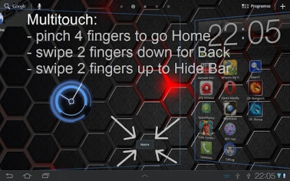 Управління інтерфейсом android планшетів за допомогою жестів, 4tablet-pc