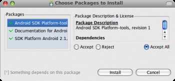 Instalarea android sdk în linux •