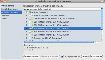 Установка android sdk в linux •