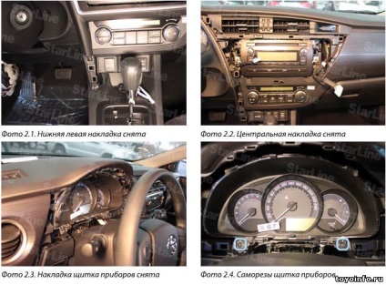 Instalarea sistemului de alarmă toyota auris 2013, puncte de conexiune