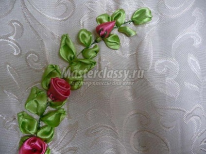 Broderie cu panglici decorative din satin panglici