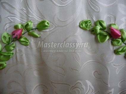 Broderie cu panglici decorative din satin panglici