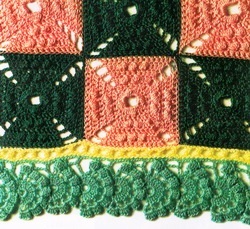 Medalioane decorative tricotate