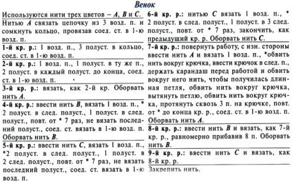 В'язані рельєфні медальйони