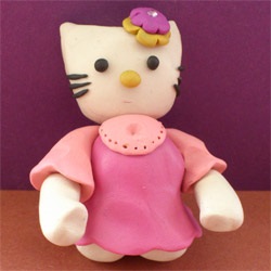 Hello Kitty a gyurmából
