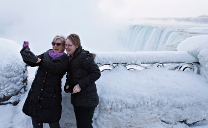 Fagyasztott Niagara-vízesések, fotóhírek