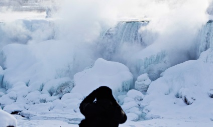 Fagyasztott Niagara-vízesések, fotóhírek