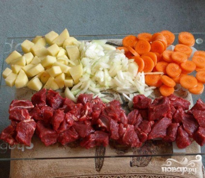 Sült hús angol nyelven - lépésről lépésre receptet a fényképen