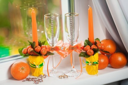 Design de nunta galben-portocalie alege culoarea fericirii