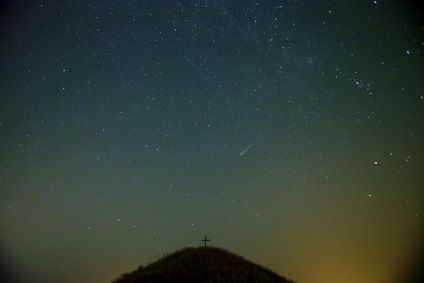 Starfall sau Perseid meteor shower, știri de fotografie