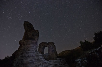 Starfall sau Perseid meteor shower, știri de fotografie