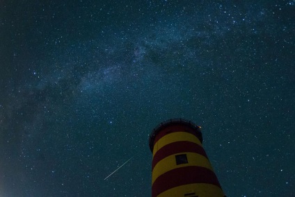 Starfall sau Perseid meteor shower, știri de fotografie