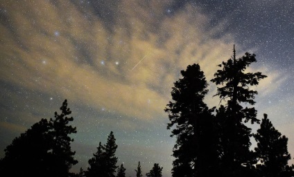 Starfall sau Perseid meteor shower, știri de fotografie