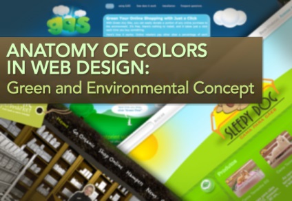 Anatomia de culoare în designul de web verde, zgârcit jurnal