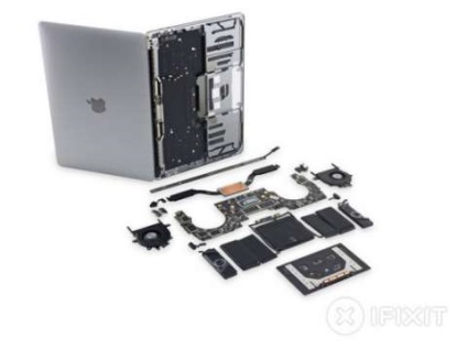 Apple MacBook Pro (2016) c bara de atingere a fost recunoscută aproape nereparabilă