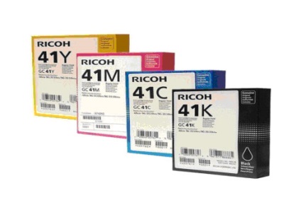 Ajustarea cartușului ricoh gc-41 pentru imprimantele cu gel ricoh aficio sg 2100n, 3110dn, 3110dnw, 7100dn