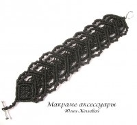 Nyakkendő karkötők a macrame technikájában, a mesterek országa