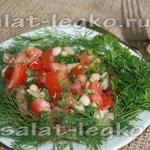 A gombás gomba saláta, egy recept egy fotóval nagyon finom