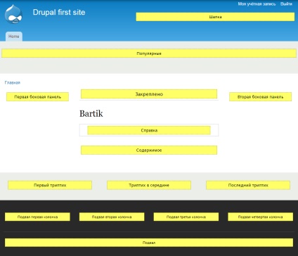 Milyen blokkok és régiók a drupalban, a drupal tanulásban?