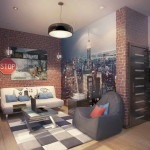 Design design de cameră, un exemplu gata de interior de apartament pentru mâinile adolescente