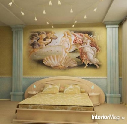 Frescele în interior - o frescă în sufragerie, bucătărie, dormitor, hol