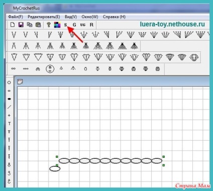 Instrucțiuni pentru lucrul în programul mycrochet din dragoste ерлыгаевой - țară mama