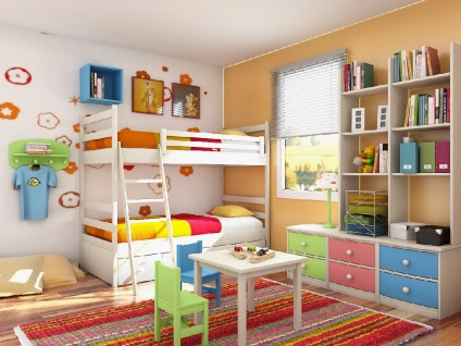 Interior pentru copii-fotografii de vreme a camerelor pentru copii, interiorul casei