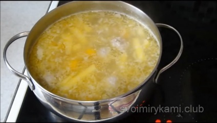 Hogyan készítsünk húslabdákat és tésztákat tartalmazó levest lépésről-lépésre receptre