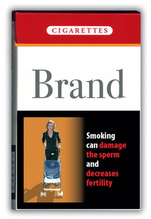 Imagini împotriva fumatului pe pachete de țigări - ziua femeii