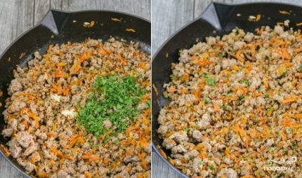 Burgonya szeletek húsával - lépésről-lépésre recept a fényképen