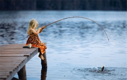 Mit jelent a horgászbotos hal a nőről, a lányról vagy az emberről?