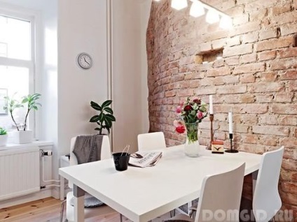 Zid de cărămidă în interiorul unei case moderne, opțiuni de design, sfaturi utile - afacere ușoară