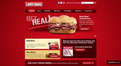 Culoare roșie în designul site-ului web