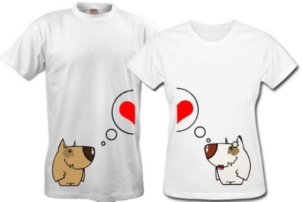 Tricouri pentru perechi creativ pentru iubitori, fuziune de stiluri