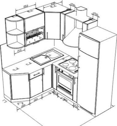 Mobilier de bucătărie cu mâinile lor, asamblarea unui set cu cască de la un calculator pentru o instruire mică în bucătărie, fotografie și