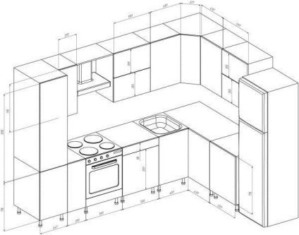 Mobilier de bucătărie cu mâinile lor, asamblarea unui set cu cască de la un calculator pentru o instruire mică în bucătărie, fotografie și