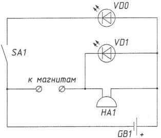 Sonda magnetică cu alarmă, constructor de modele