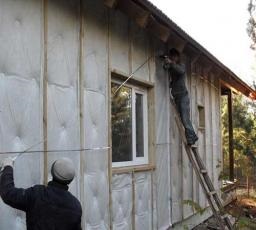 Vată minerală pentru izolarea casei din blocuri de spumă