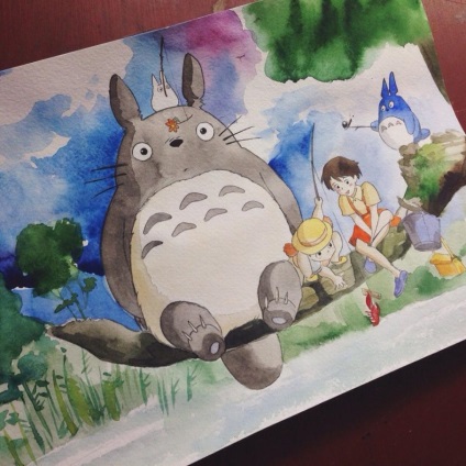 Desene animate Hayao Miyazaki în performanța mea și de ce am început să le desenez), plus pas cu pas