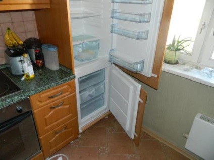 Nișă pentru frigider, construită în frigider de nișă