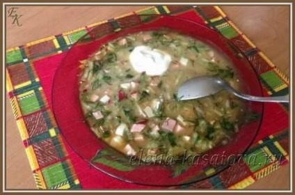 Okroshka a kvasson - recept klasszikus kolbász, csirke, hús