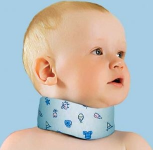 Colier ortopedic de șanț pentru nou-născuți (copii) în jurul gâtului
