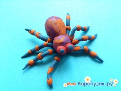 Spider от пластелин