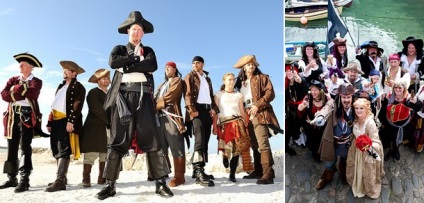 Pirate nunta decorare nunta in stil pirat, fotografie, haine de mireasa si mire